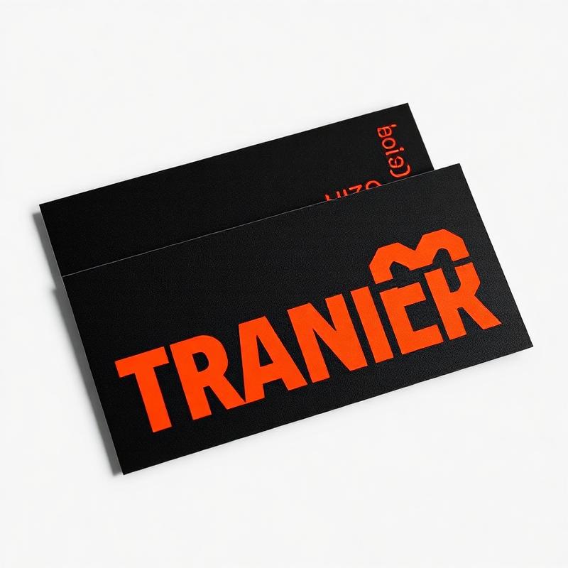 Wizytówki z lakierem UV — Trener Personalny